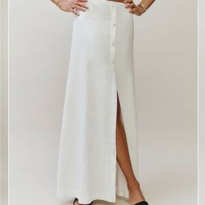 Reformation Andi Linen Skirt